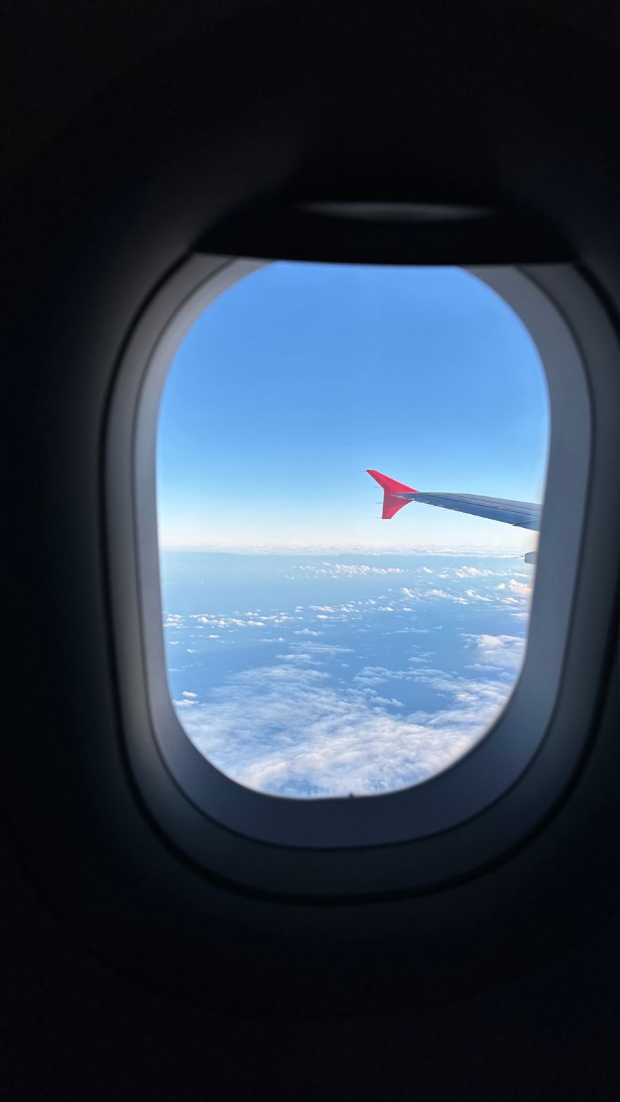 scenic aerial view from airplane window