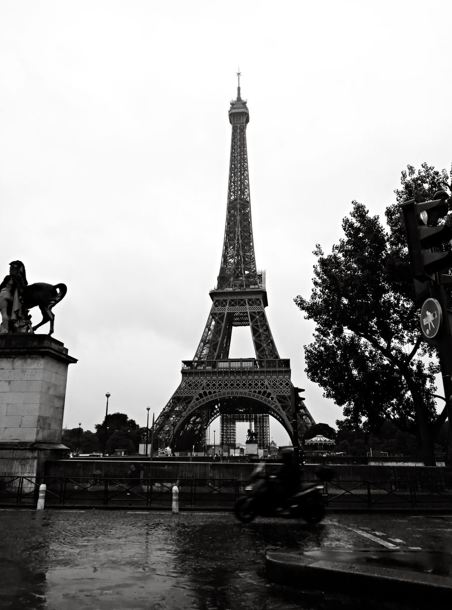 moody eiffel tower view on a rainy day — From Data Balance's answer to checkout is a short, well-lit path.